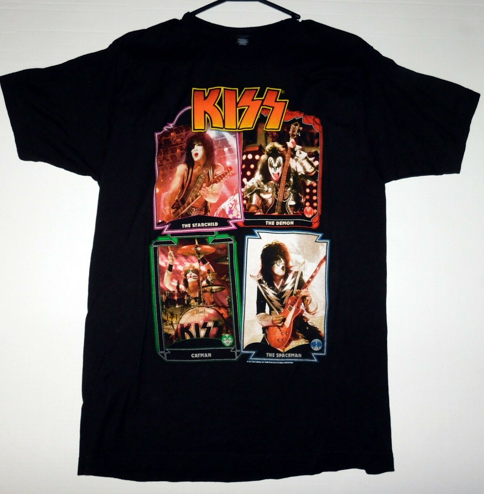 Kiss Band 1978 Donruss Card Style Concert Collage 2013 T-shirt Unworn Gene Paul