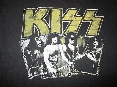 Vision Sports Label - Kiss Band Gene Paul Peter Ace (xl) T-shirt