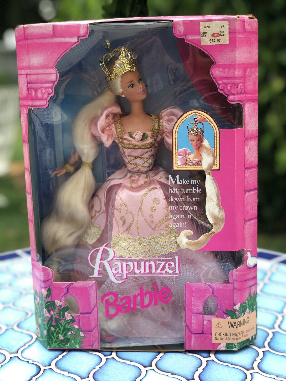 Barbie Rapunzel ￼doll 1997 By Mattel #17646 Was Used For Display