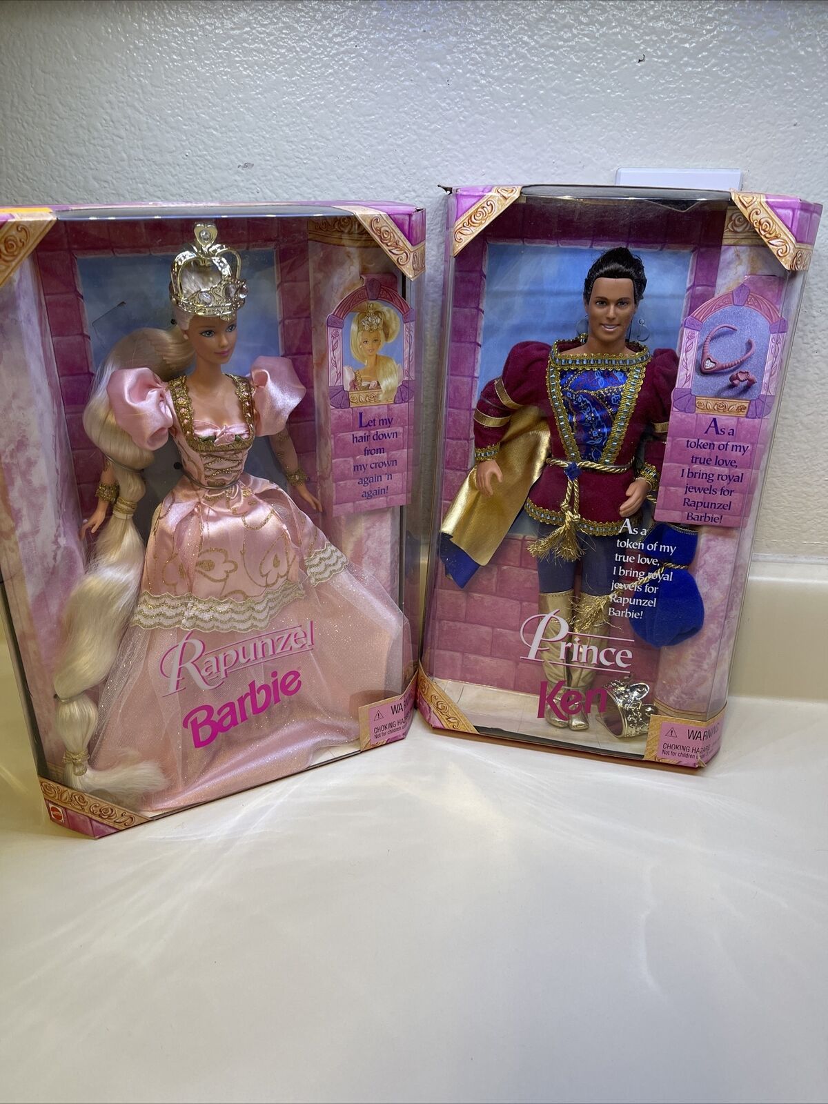 Rapunzel Barbie & Prince Ken 18080/17646 *brand New*1997
